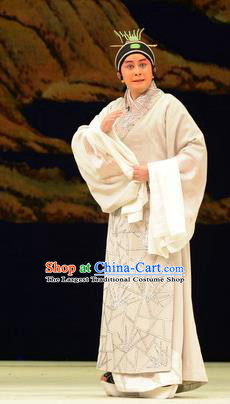 Su Qin Chinese Peking Opera Xiaosheng Scholar Garment Costumes and Headwear Beijing Opera Young Male Apparels Political Strategists Clothing