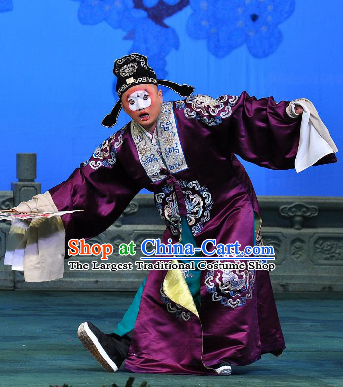 Su Xiaomei Chinese Peking Opera Clown Garment Costumes and Headwear Beijing Opera Young Man Apparels Clothing