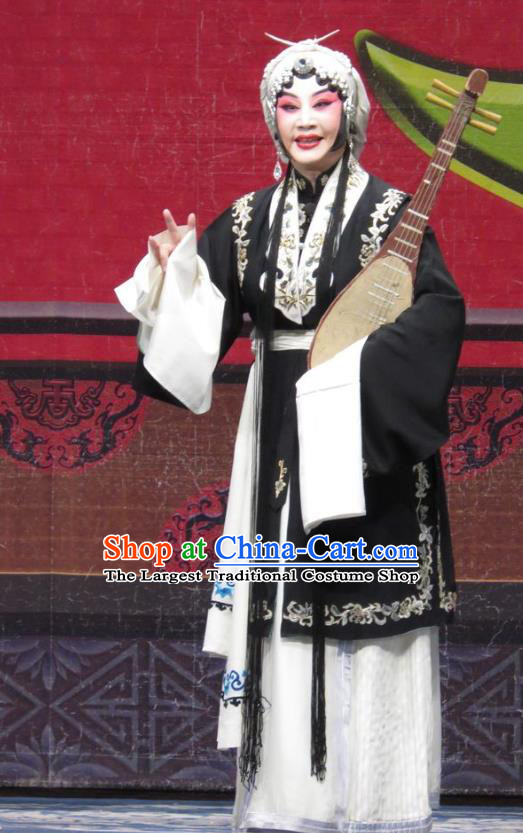 Chinese Ping Opera Tsing Yi Qin Xianglian Apparels Costumes and Headpieces Traditional Pingju Opera Distress Female Dress Garment