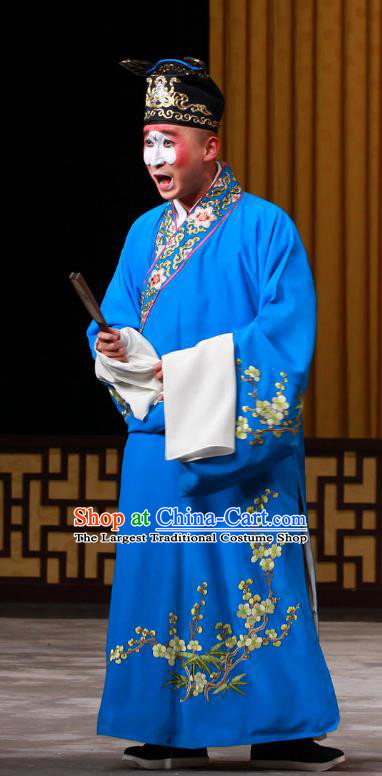 Shi Wen Hui Chinese Peking Opera Young Man Che Buqing Garment Costumes and Headwear Beijing Opera Apparels Childe Clothing