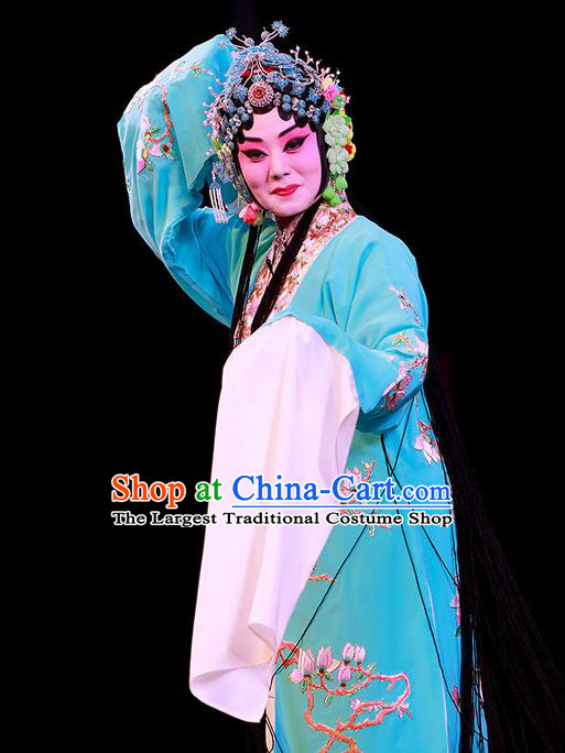 Chinese Beijing Opera Actress Che Jingfang Apparels Shi Wen Hui Costumes and Headpieces Traditional Peking Opera Hua Tan Dress Rich Lady Garment