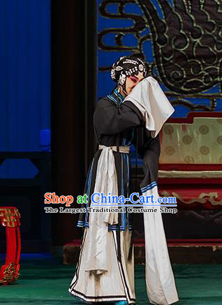 Chinese Ping Opera Qin Xianglian Distress Woman Apparels Costumes and Headdress Traditional Pingju Opera Young Female Dress Garment