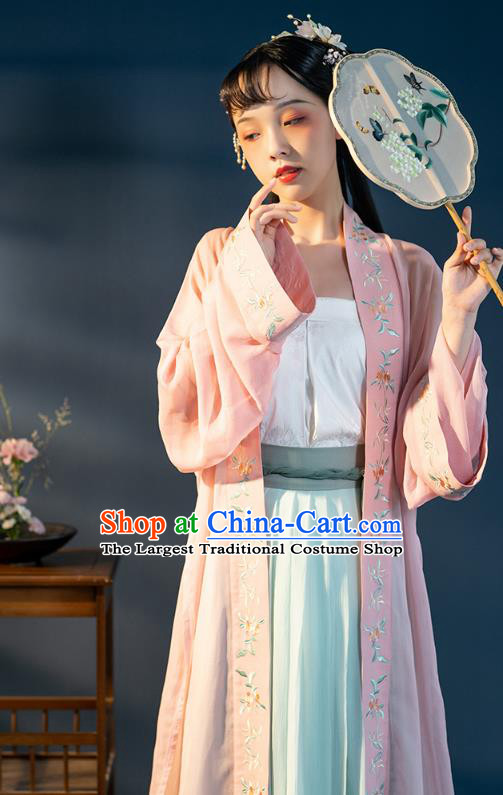 Chinese Song Dynasty Nobility Lady Historical Costumes Ancient Royal Princess Hanfu Dress Traditional Garment Apparels for Women