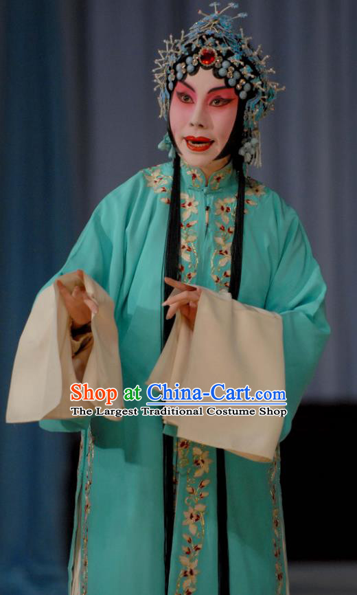 Chinese Beijing Opera Hua Tan Liu Lanzhi Apparels Costumes and Headpieces Traditional Peking Opera Young Mistress Dress Diva Garment