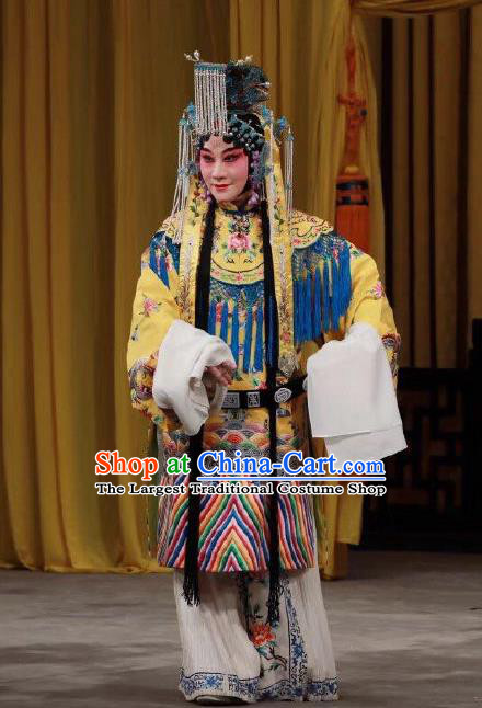 Chinese Beijing Opera Empress Lv Apparels Xing Han Tu Costumes and Headpieces Traditional Peking Opera Hua Tan Dress Queen Garment