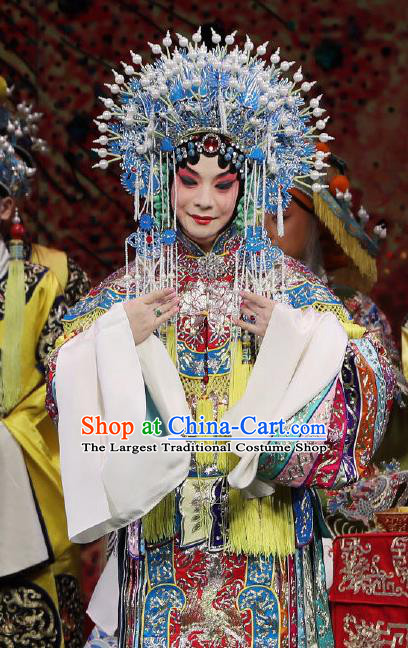 Chinese Beijing Opera Imperial Concubine Apparels Zhai Ying Hui Costumes and Headpieces Traditional Peking Opera Hua Tan Ru Ji Dress Court Woman Garment