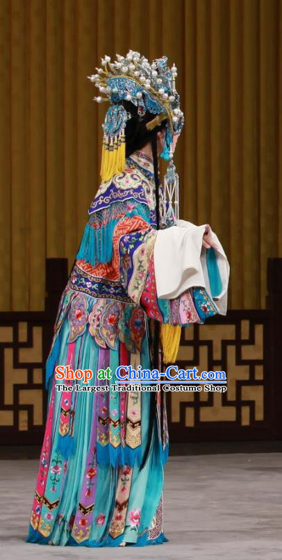 Chinese Beijing Opera Royal Princess Apparels Ming Mo Yi Hen Costumes and Headpieces Traditional Peking Opera Court Lady Dress Hua Tan Garment