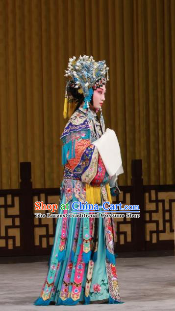 Chinese Beijing Opera Royal Princess Apparels Ming Mo Yi Hen Costumes and Headpieces Traditional Peking Opera Court Lady Dress Hua Tan Garment