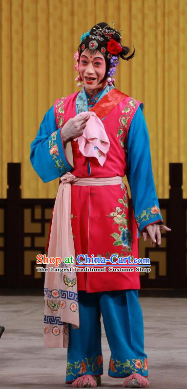Chinese Beijing Opera Maidservant Apparels Chun Qiu Pavilion Costumes and Headpieces Traditional Peking Opera Xiaodan Mei Xiang Dress Garment