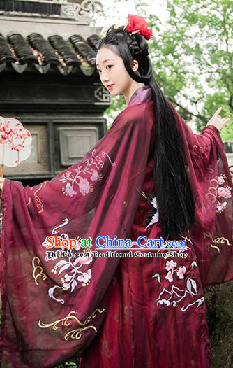Chinese Traditional Ancient Noble Consort Hanfu Dress Tang Dynasty Palace Lady Historical Costumes Complete Set for Women