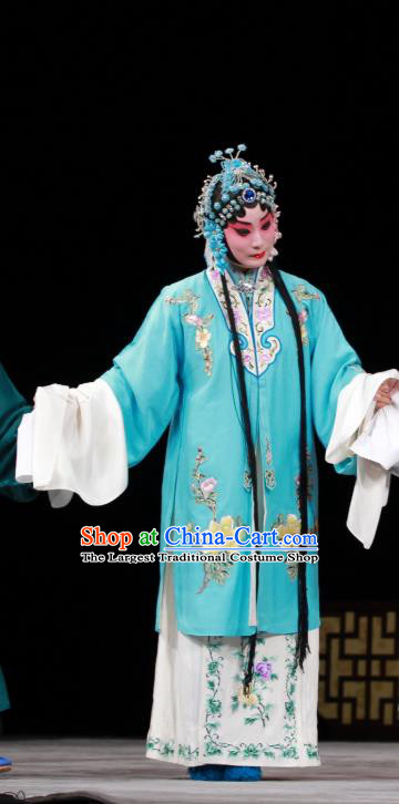 Chinese Beijing Opera Actress Diva Apparels Sang Yuan Ji Zi Costumes and Headpieces Traditional Peking Opera Hua Tan Dress Female Garment