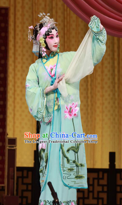 Chinese Beijing Opera Hua Tan Li Yaxian Apparels Xiu Ru Ji Costumes and Headpieces Traditional Peking Opera Actress Dress