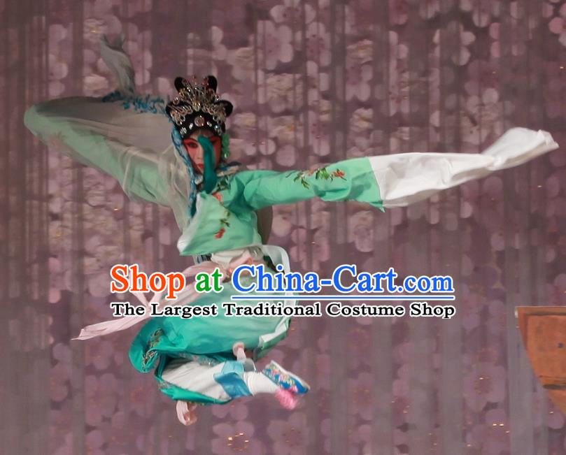Chinese Beijing Opera Noble Concubine Apparels Lv Zhu Zhui Lou Costumes and Headpieces Traditional Peking Opera Hua Tan Dress Young Female Garment