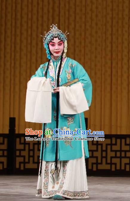 Chinese Beijing Opera Rich Lady Liu Yuyan Apparels Hua Tian Cuo Costumes and Headpieces Traditional Peking Opera Hua Tan Dress Actress Garment