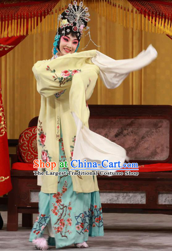 Chinese Beijing Opera Actress Apparels Huo Xiaoyu Costumes and Headpieces Traditional Peking Opera Hua Tan Dress Dance Lady Garment