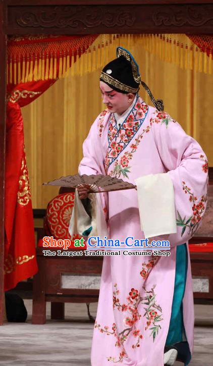 Huo Xiaoyu Chinese Peking Opera Xiaosheng Garment Costumes and Headwear Beijing Opera Niche Apparels Scholar Li Yi Clothing