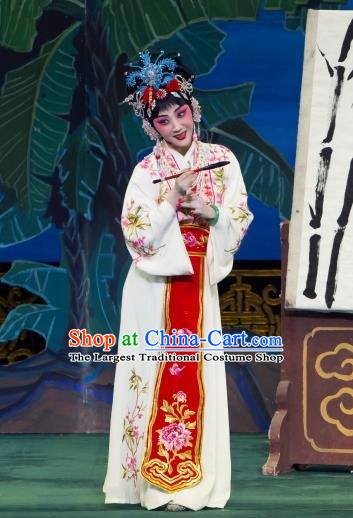 Chinese Beijing Opera Young Beauty Apparels Actress Huo Xiaoyu Costumes and Headpieces Traditional Peking Opera Hua Tan Dress Garment