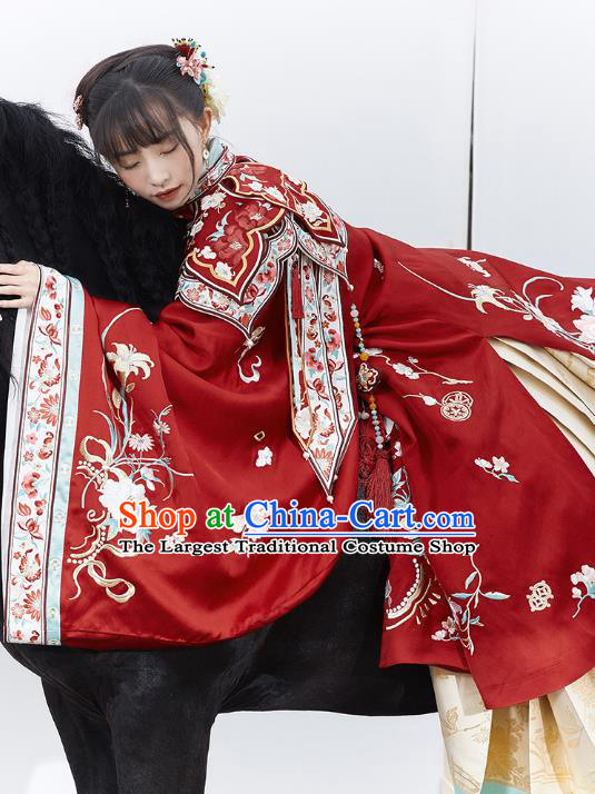 Chinese Ancient Infanta Hanfu Dress Garment Traditional Ming Dynasty Nobility Lady Historical Costumes Complete Set