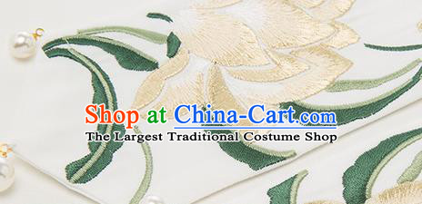 Chinese Traditional Ming Dynasty Nobility Lady Historical Costumes Ancient Patrician Female Embroidered Hanfu Dress Garment for Women