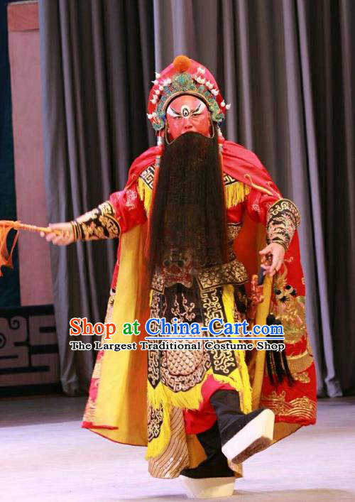 Nan Jie Guan Chinese Peking Opera General Zhao Kuangyin Garment Costumes and Headwear Beijing Opera King Apparels Lord Clothing