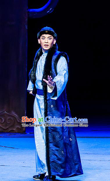 The Grand Mansion Gate Chinese Peking Opera Xiaosheng Bai Jingqi Garment Costumes and Headwear Beijing Opera Young Male Apparels Rich Childe Clothing