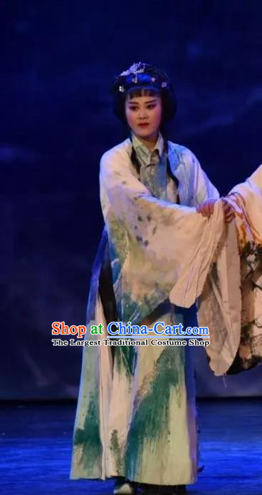 Chinese Beijing Opera Young Female Apparels Da Shun Costumes and Headdress Traditional Peking Opera Hua Tan Dress Actress Garment