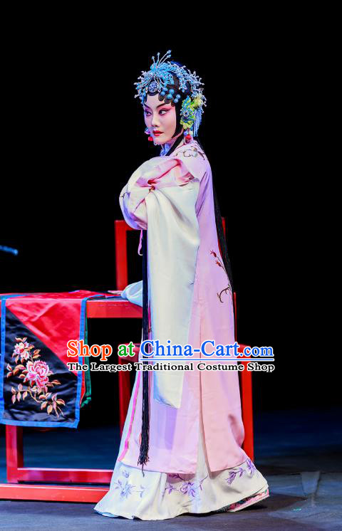 Chinese Beijing Opera Actress Garment Six Chapters of A Floating Life Costumes and Hair Accessories Traditional Peking Opera Hua Tan Dress Diva Yun Niang Apparels