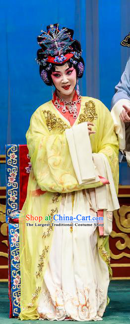 Chinese Beijing Opera Noble Female Garment The Dream Of Red Mansions Costumes and Hair Accessories Traditional Peking Opera Hua Tan Dress Diva Wang Xifeng Apparels