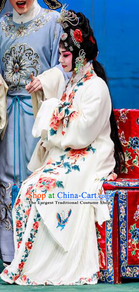 Chinese Beijing Opera Noble Consort Garment The Dream Of Red Mansions Costumes and Hair Accessories Traditional Peking Opera Actress Dress Diva You Erjie Apparels