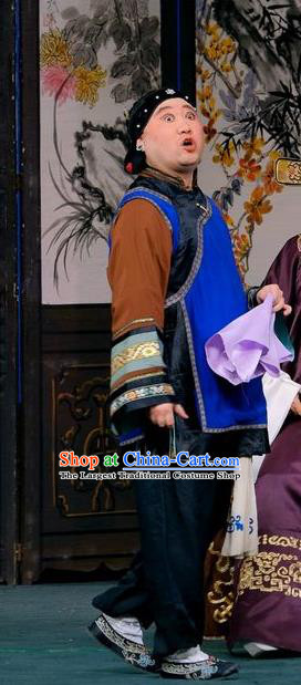 Chinese Beijing Opera Old Female Apparels Gai Rong Zhan Fu Costumes and Headdress Traditional Peking Opera Woman Matchmaker Dress Garment