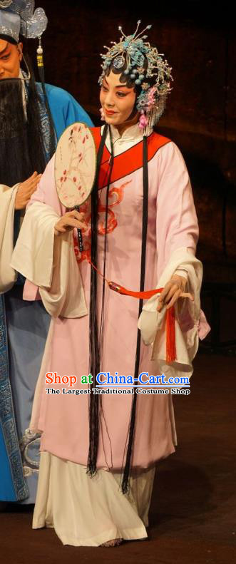 Chinese Beijing Opera Young Female Garment Wu Qi Costumes and Hair Accessories Traditional Peking Opera Hua Tan Dress Diva Tian Jiang Apparels