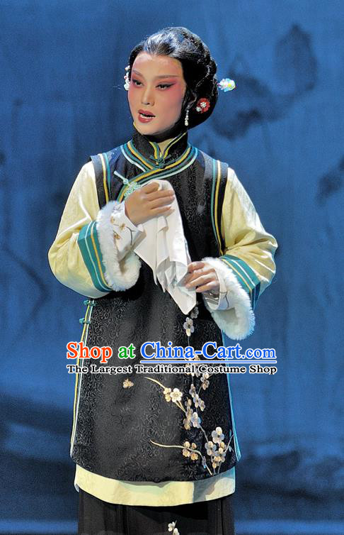 Chinese Beijing Opera Actress Rui Jue Garment Luo Mei Yin Costumes and Hair Accessories Traditional Peking Opera Young Female Dress Diva Apparels