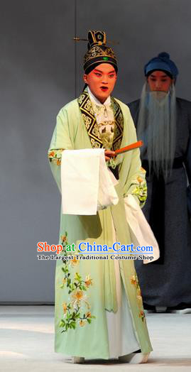 Tang Wan Chinese Peking Opera Xiaosheng Apparels Costumes and Headpieces Beijing Opera Young Male Garment Scholar Lu You Clothing