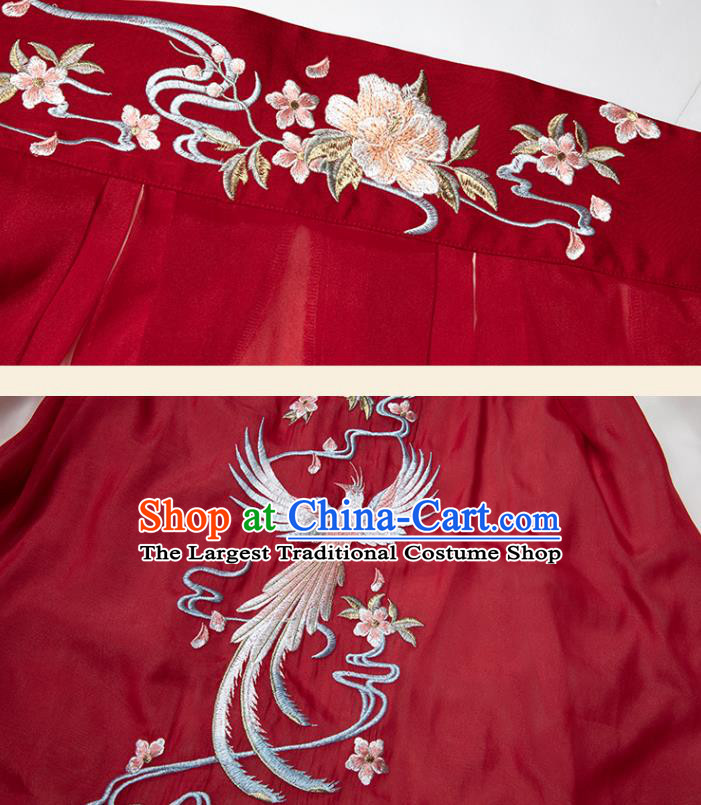 Traditional Chinese Ancient Noble Princess Embroidered Hanfu Dress Garment Tang Dynasty Court Historical Costumes Complete Set