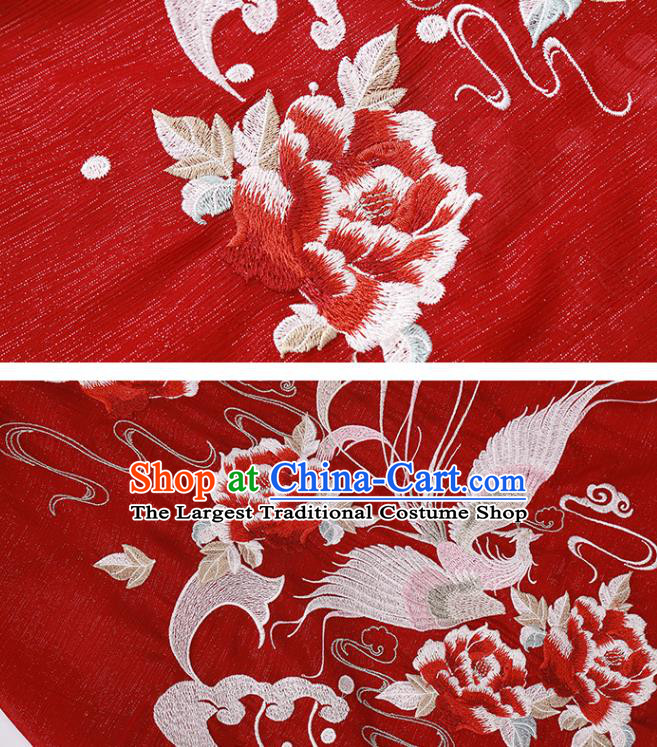 Traditional Chinese Wedding Embroidered Hanfu Dress Ancient Bride Garment Tang Dynasty Noble Princess Historical Costumes Complete Set