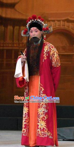 Xiang Lian Case Chinese Peking Opera Prince Chen Shimei Apparels Costumes and Headpieces Beijing Opera Scholar Garment Clothing