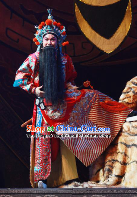 Chinese Peking Opera Martial Male Apparels Costumes and Headpieces Beijing Opera Lord Wu Sangui Garment General Clothing