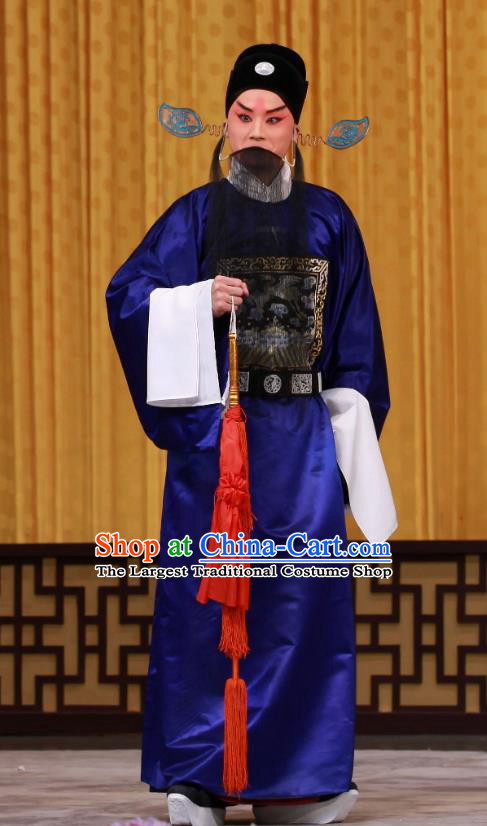Tai Bai Drunk Chinese Peking Opera Official Li Bai Apparels Costumes and Headpieces Beijing Opera Elderly Male Garment Poet Clothing