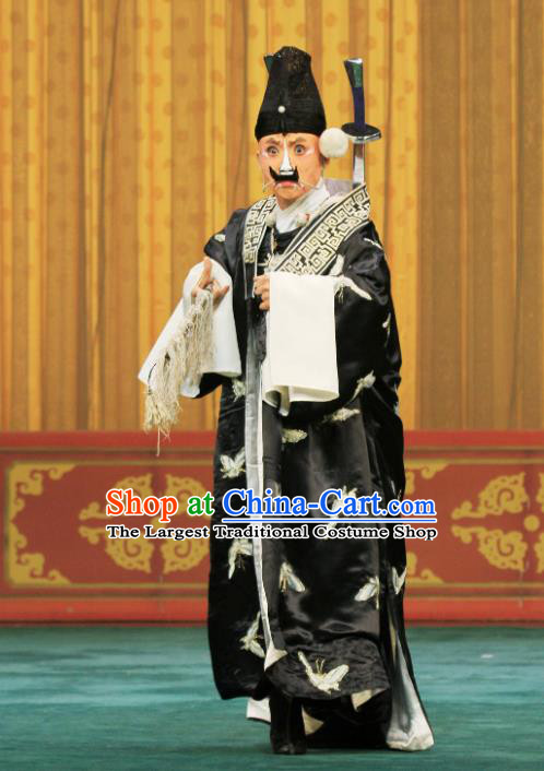 Bai Shui Tan Chinese Peking Opera Wusheng Apparels Costumes and Headpieces Beijing Opera Martial Male Garment Swordsman Mo Yuqi Clothing