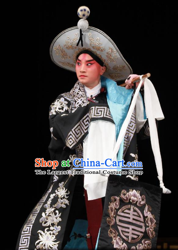 Bai Shui Tan Chinese Peking Opera Wusheng Liu Renjie Apparels Costumes and Headpieces Beijing Opera Takefu Garment Martial Male Clothing