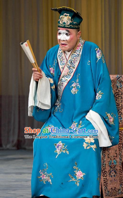 The Jade Hairpin Chinese Peking Opera Chou Apparels Costumes and Headpieces Beijing Opera Bully Lu Shaozhuang Garment Clothing