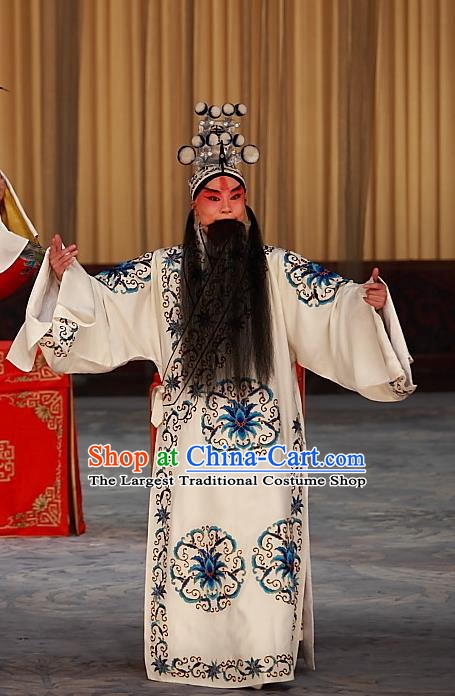 Ying Xiong Yi Chinese Peking Opera Martial Male Apparels Costumes and Headpieces Beijing Opera Wusheng Garment Hero Lin Chong Clothing