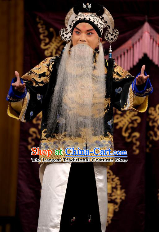 Ding Sheng Chun Qiu Chinese Peking Opera Wusheng Apparels Costumes and Headpieces Beijing Opera Martial Man Garment General Wu Yuan Clothing