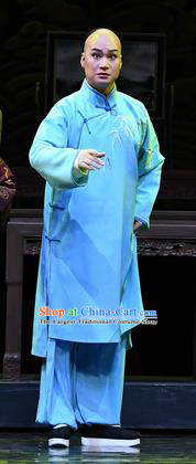 Jin E Chinese Ping Opera Qing Dynasty Young Male Garment Costumes and Headwear Pingju Opera Merchant Apparels Clothing