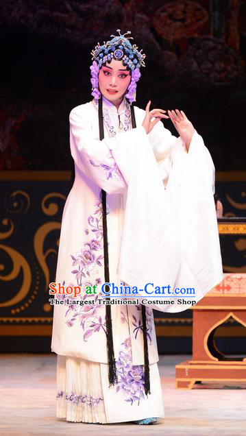 Chinese Ping Opera Diva Apparels Costumes and Headpieces Yu Zhou Feng Traditional Pingju Opera Hua Tan Dress Young Female Zhao Yanrong Garment