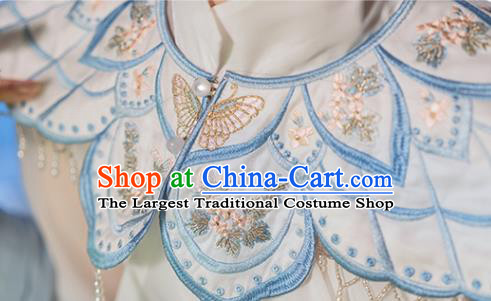 Chinese Traditional Ming Dynasty Noble Female Historical Costumes Embroidered Garment Ancient Royal Princess Hanfu Dress for Women