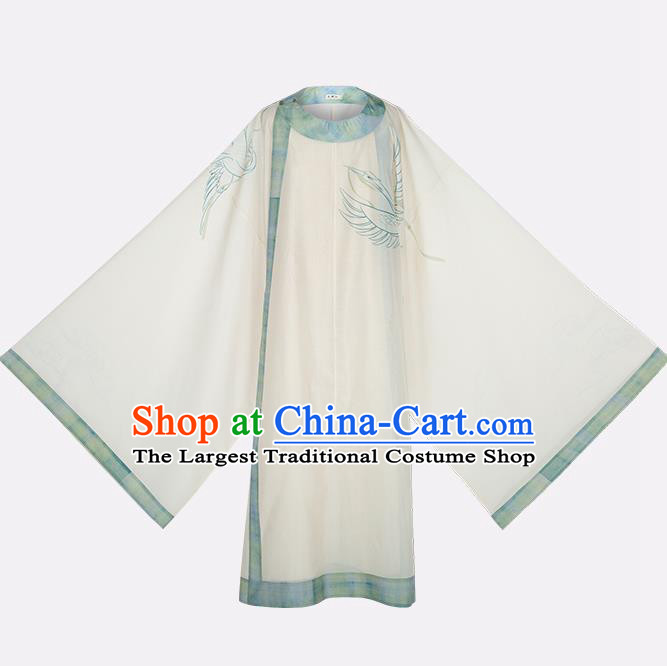 Chinese Traditional Song Dynasty Scholar Historical Costumes Ancient Nobility Childe Hanfu Young Man Garment Clothing