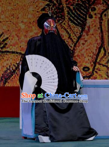 Ding Sheng Chun Qiu Chinese Peking Opera Painted Role Apparels Costumes and Headpieces Beijing Opera King Garment Lord Clothing
