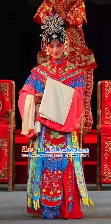 Chinese Sichuan Opera Imperial Concubine Garment Costumes and Hair Accessories Traditional Peking Opera Hua Tan Dress Court Female Apparels