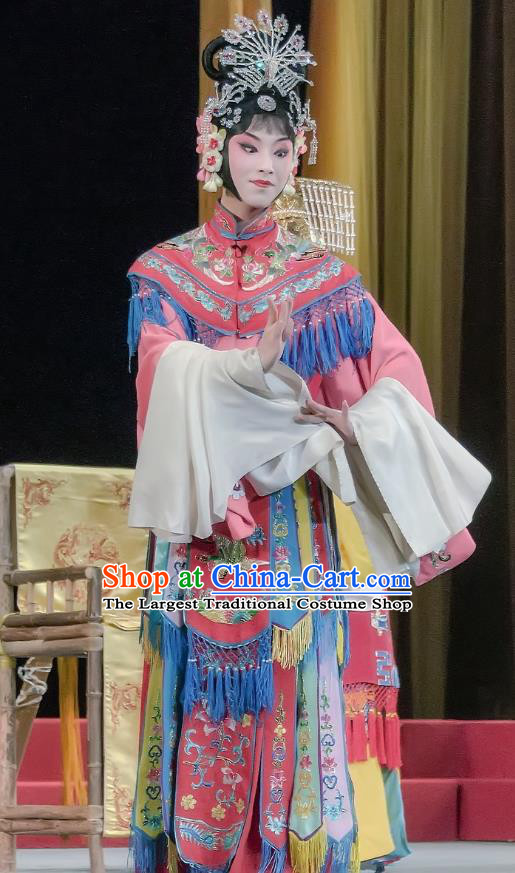 Chinese Sichuan Opera Imperial Concubine Garment Costumes and Hair Accessories Traditional Peking Opera Hua Tan Dress Court Female Apparels